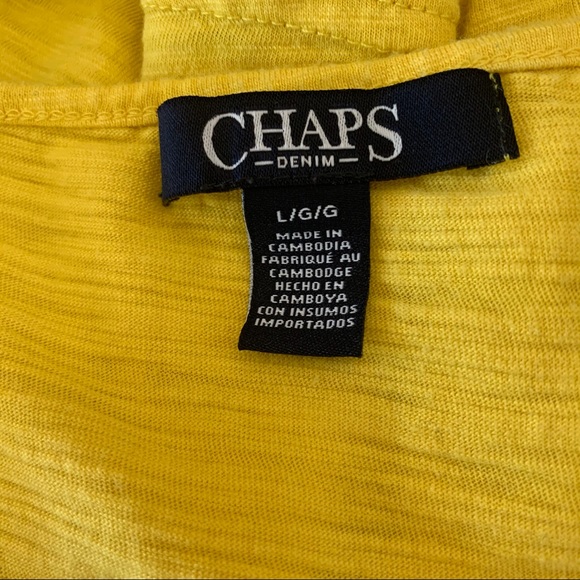 ✅ Chaps Yellow Lace Tank - Picture 5 of 8